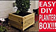 How to Make a Wooden Planter Box - The Easy Way to Build a DIY Planter Box | DIY Decor Ideas