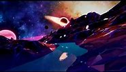 Sci-fi Futuristic Flight On An Alien Planet Screensaver 4K