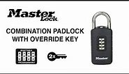 656EURDBLK: Combination Padlock Override Key (English)