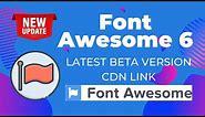 How to Use Font Awesome 6 Icons Free in HTML | Font Awesome 6 Icons Beta version