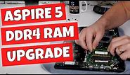 Acer Aspire 5 A515-43 How To Upgrade Install Or Remove DDR4 RAM