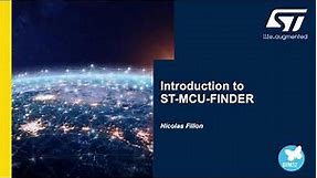 Introduction to ST-MCU-FINDER