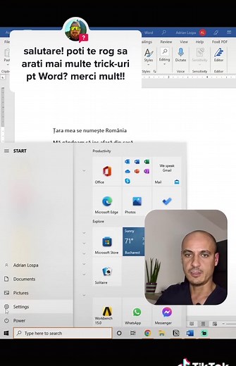 #answer to @alexalexei01 Cum scriem cu diacritice in Word? #binedestiut #jobhacks #romania #tutorial #word #microsoftword #diacritice #keyboard #tastatura #PC