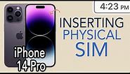 How to insert physical dual sim in iPhone 14/iPhone 14 pro/iPhone 14 pro max - Hong Kong version HK