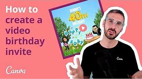 Create a fun Video Birthday Invite with Canva