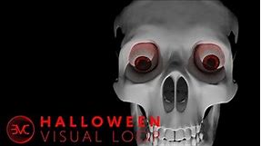 [1 Hour] Halloween Animated Skull Mix Background, Screensaver and Live Wallpaper [Skulls]