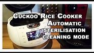 Cuckoo English Talking Voice Rice cooker Automatic cleaning Sterilisation Mode - Cuckoo BHB067FS