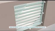 Ruskin Horizontal Louver Clip Angle Installation – Without HVBS Support Single Section
