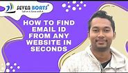 How to find Email addresses from a website in seconds | Best tool to Extract Email id from websites