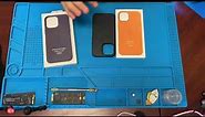 Counterfeit Fake Apple iPhone 14 Pro Max Leather Case Compared to Original 13 Pro. Don't Get Fooled!