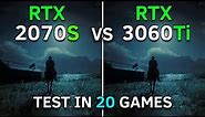RTX 2070 SUPER vs RTX 3060 Ti | Test In 20 Games at 1080p | 2023