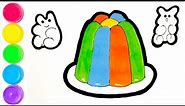 Draw jelly.easy jelly drawing.jelly draw easy steps.Hoiw to draw colorful jelly easy step by step.