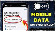Turn OFF Cellular/Mobile Data AUTOMATICALLY When You Arrive At Home (iPhone)