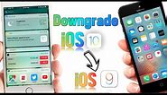 Downgrade iOS 10 or 9.3.4 Down to iOS 9.3.2 - 9.3.3 without Losing Any of your Stuf