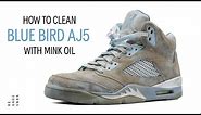 How To Clean The Suede Air Jordan 5 Blue Bird With Reshoevn8r