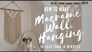 How To Make Macrame Wall Hanging (01 Easy For Beginners)