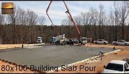 Pouring a 80 x 100 Metal Building Slab