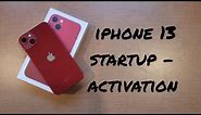 iphone 13 activation /startup