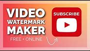 How to Make a YouTube Video Watermark using Online Template (YouTube Channel Art Series)