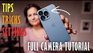 iPhone 13 Pro & 13 Pro Max | IN DEPTH TUTORIAL | How to use Camera App | settings, tips and tricks