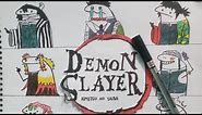 Demon slayer hashiras drawing flork version |Anime: Demon Slayer