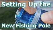 How to String, Rig, and Set Up a New Fishing Rod with Line, Bobber, Weights, and Hook