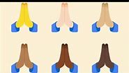 Folded Hands Emojis aka Anjali Mudra (Namaste). Often used by Christians to represent praying. Do you really pray like that? The bible doesn't mention this posture for prayer. #emojis #demonic #satanic #sigils #rapture #rapturewatch #watchman #Jesus