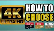 How to Choose Memory Cards For 4K Video