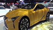 Lexus LC 500 yellow Walkaround | Geneva Autoshow