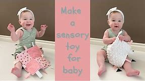 HOW TO SEW - SENSORY TOY FOR BABY - WITH RATTLES TOO!