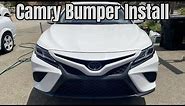 Toyota Camry Front Bumper Replacement 2018 SE XSE