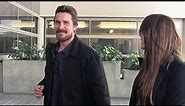 Oscar Nominee Christian Bale Is All Smiles After Valentine's Day With Wife Sibi