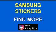 Samsung Galaxy Stickers – Finding Stickers for Messages