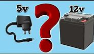 How to Charge 12v Battery Using 5v Mobile Phone Charger