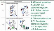 panasonic robot manual operation session 2