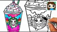 How to Draw a Starbucks Unicorn Frappuccino