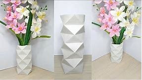 How to make easy Paper Flower Vase | DIY Projects | Crafting Corner