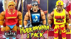 HULKAMANIA 40TH ANNIVERSARY WWE ELITE HOGAN 3-PACK FIGURE REVIEW!