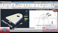 HOW TO DRAW LIFTING HOOK DRAWING IN 3D FOR BEGINNERS AUTO-CAD TUTORIAL #75