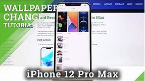 How to Change Wallpaper in iPhone 12 Pro Max – Change Home Screen and Lock Screen Wallpaper