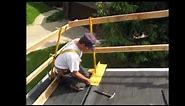 Steep Slope Guardrail System Works Just Like Roof Brackets / Roof Jacks