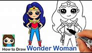 How to Draw Wonder Woman ⭐️ DC Super Hero Girls