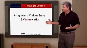 How to Write a Critique Essay (An Evaluation Essay_