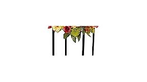 Wedding Flower Stand with Acrylic Panel Metal Centerpieces for Tables Flower Plants Vase Black Tall Floor Vase Column Geometric Flower Stand for Weddings Party Event Decorations (29.5 Inch Tall)