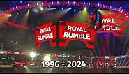 WWE Men's Royal Rumble PPV Match Card Compilation (1996 - 2024)