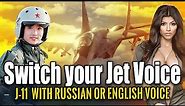 DCS World Tech Tip - How to change your language audio in plane j-11 su-27 russian english chinese