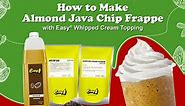 Almond Java Chip Frappe with Whipped Cream Topping