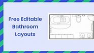 Free Editable Bathroom Layouts | EdrawMax Online