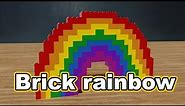 LEGO Rainbow building guide - Blockstad how-to video