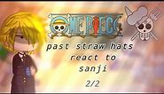`||past straw hats react to sanji 🚬🍳2/2 already🆙 •angst• ~ english • onepiece